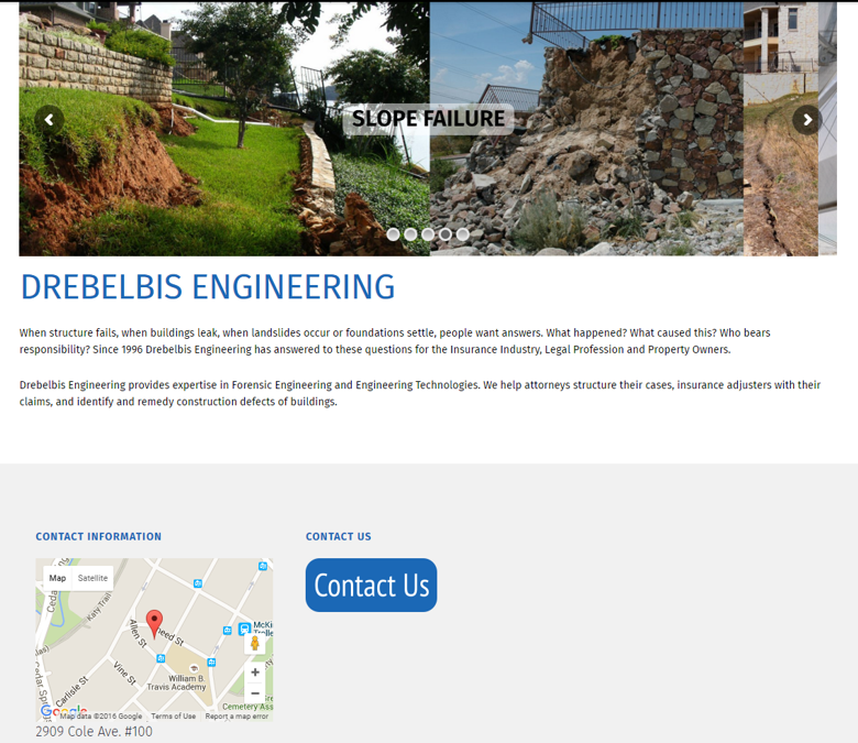 Drebelbis Engineering Web Site Makeover