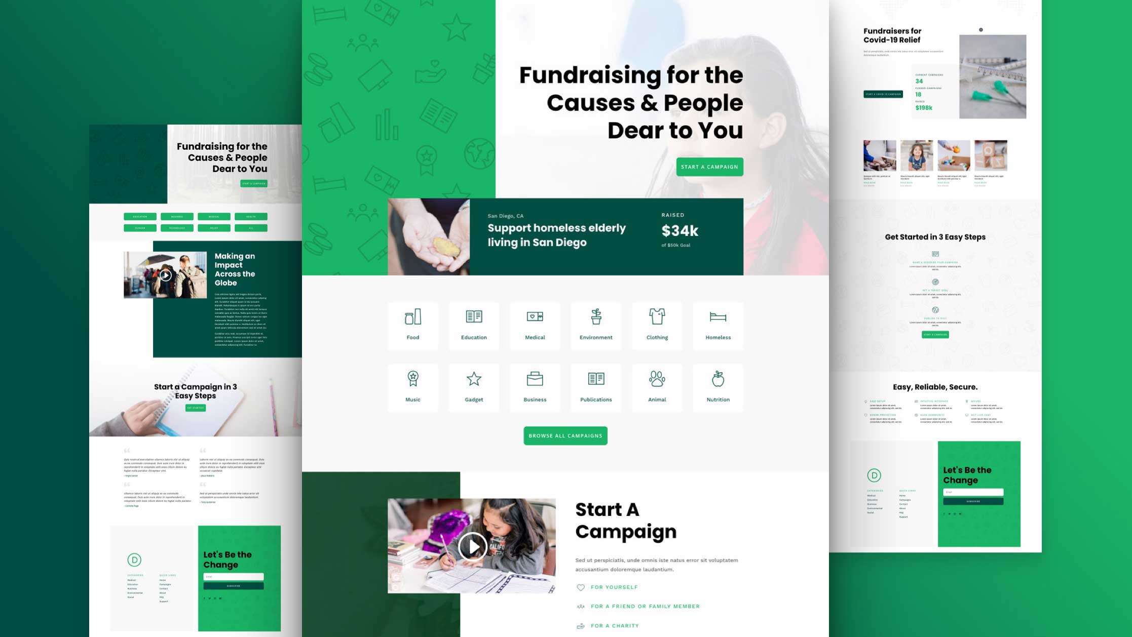 Get a FREE Crowdfunding Layout Pack for Divi