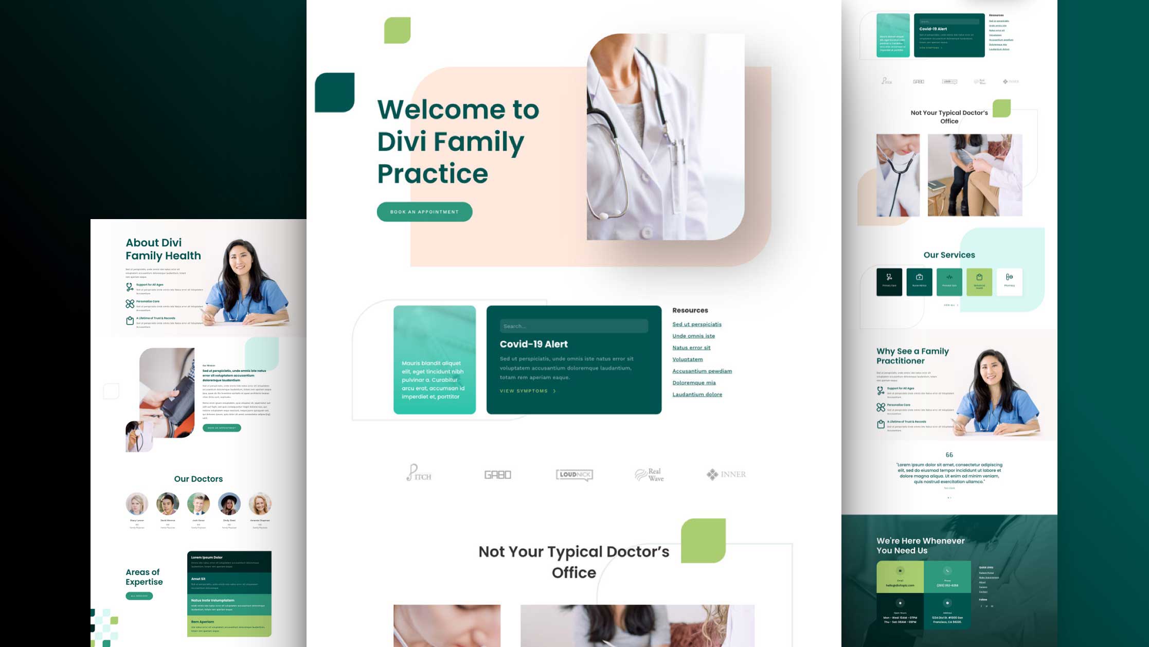 Get a FREE Family Doctor Layout Pack for Divi