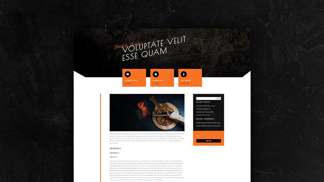 Download a FREE Blog Post Template for Divi’s Pizzeria Layout Pack
