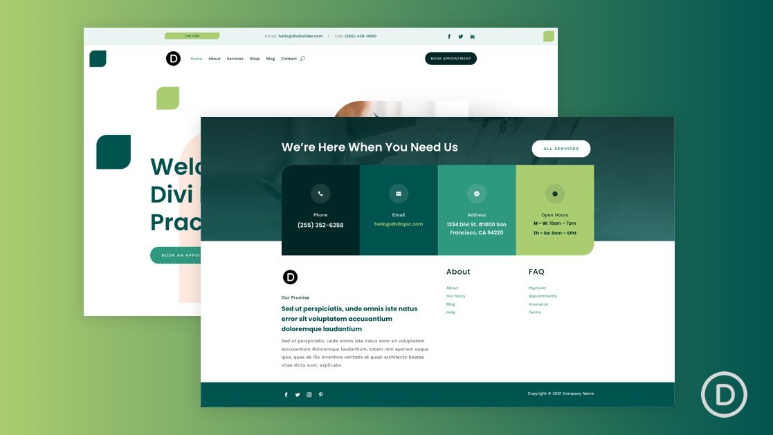 Download a FREE Header and Footer for Divi’s Family Doctor Layout Pack