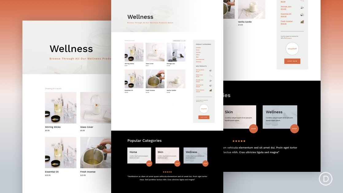 Download a FREE Product Category Template for Divi’s Candle Making Layout Pack