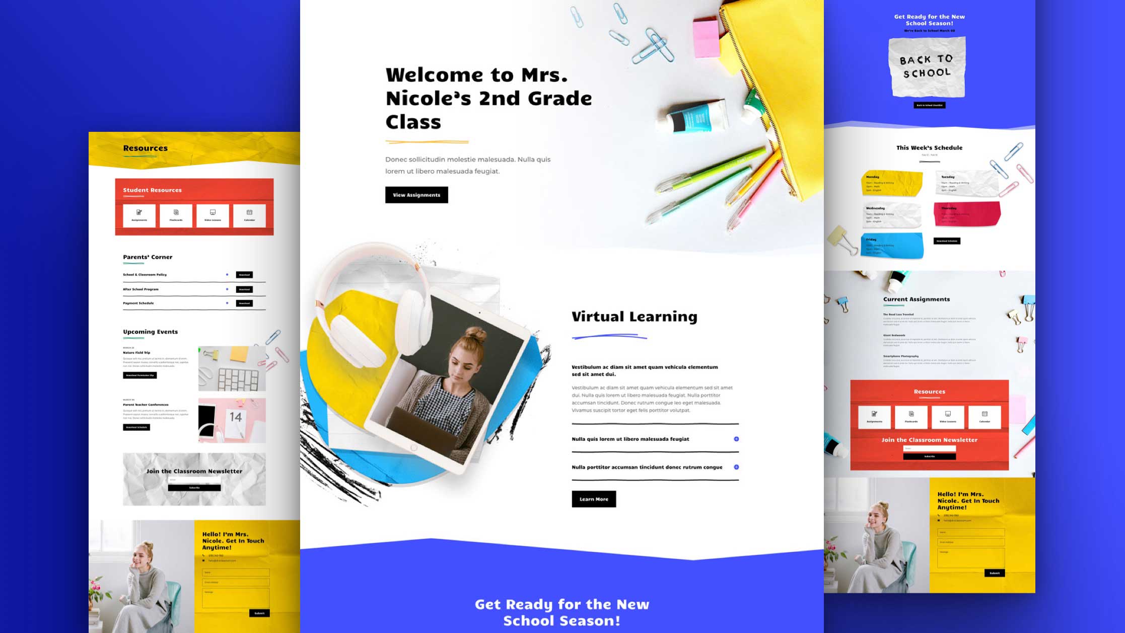 Get a FREE Classroom Layout Pack for Divi