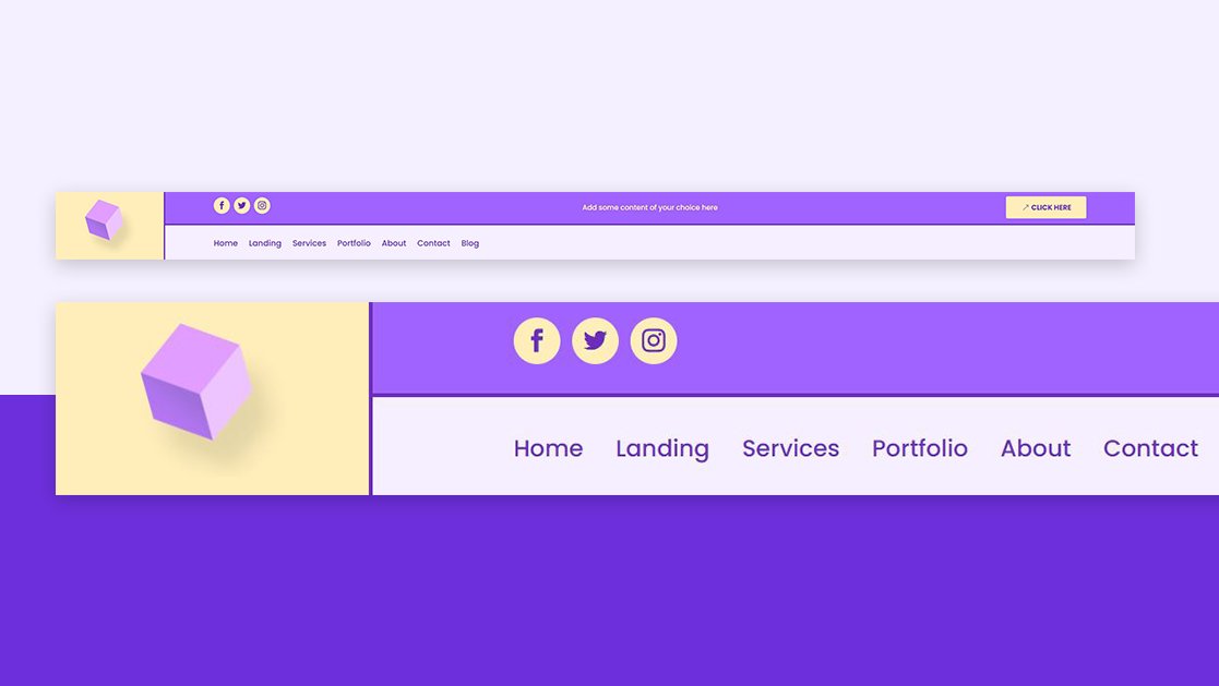 How to Make Your Logo Cross The Primary & Secondary Menu Bars Inside Your Divi Header