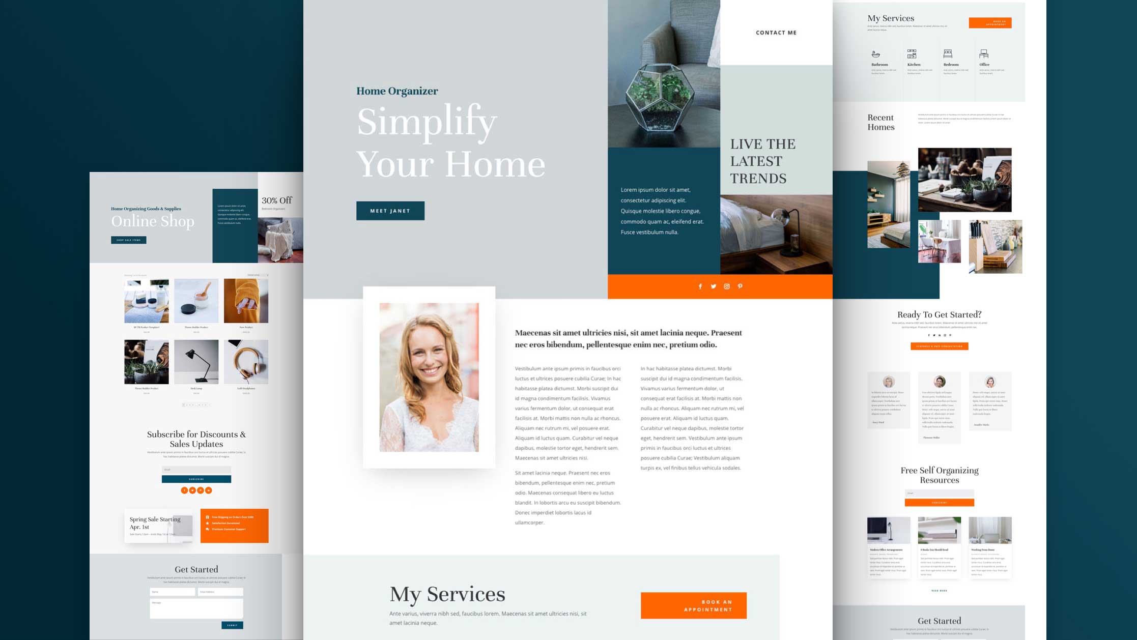 Get a FREE Home Organizer Layout Pack for Divi