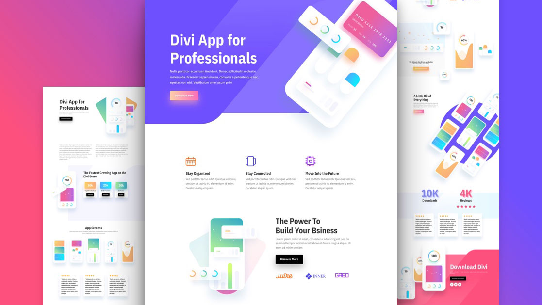 Get a FREE Mobile App Layout Pack for Divi