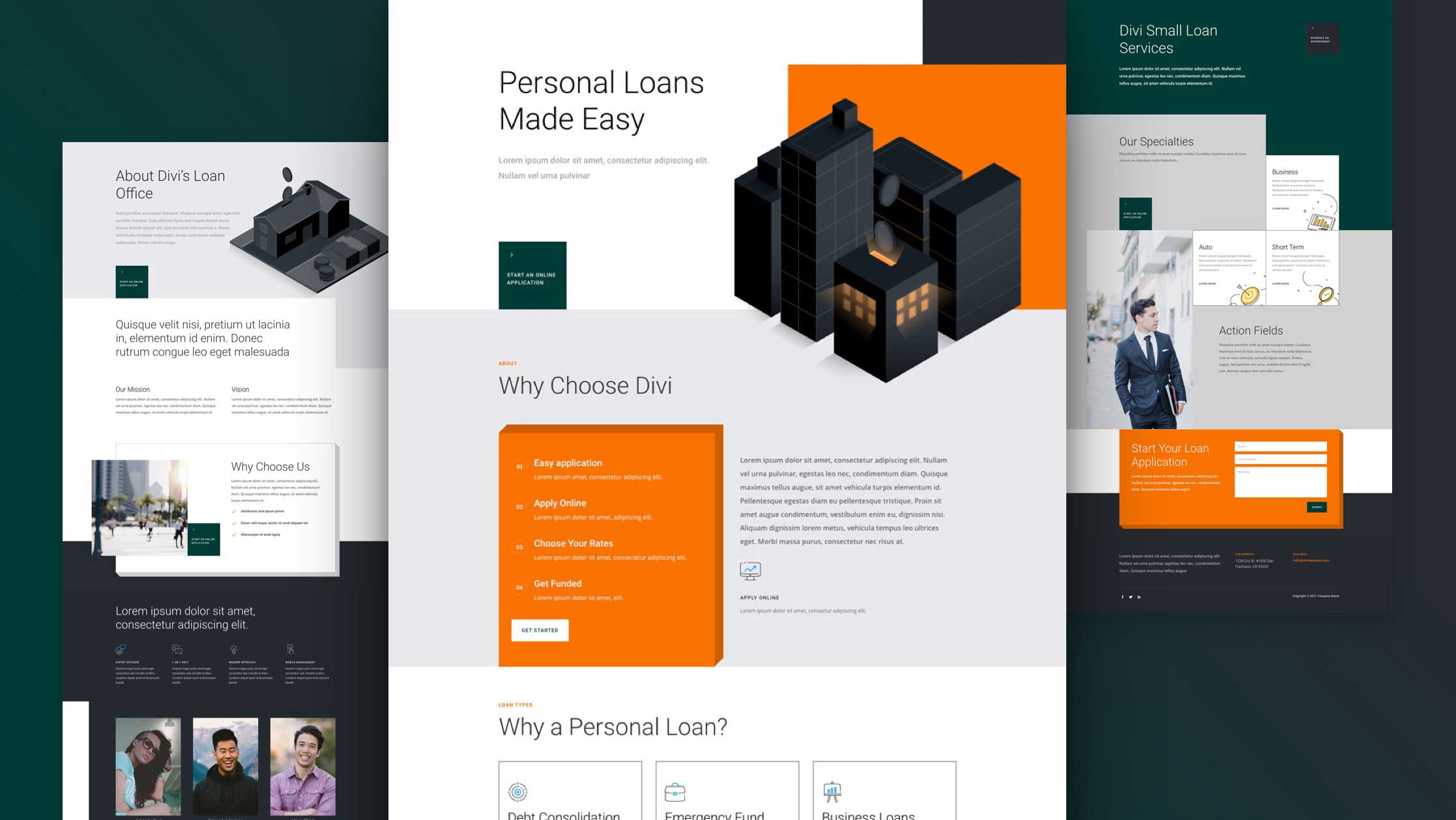 Get a FREE Personal Loan Layout Pack for Divi