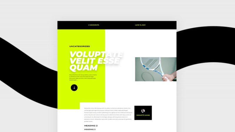Download a FREE Blog Post Template for Divi’s Tennis Club Layout Pack