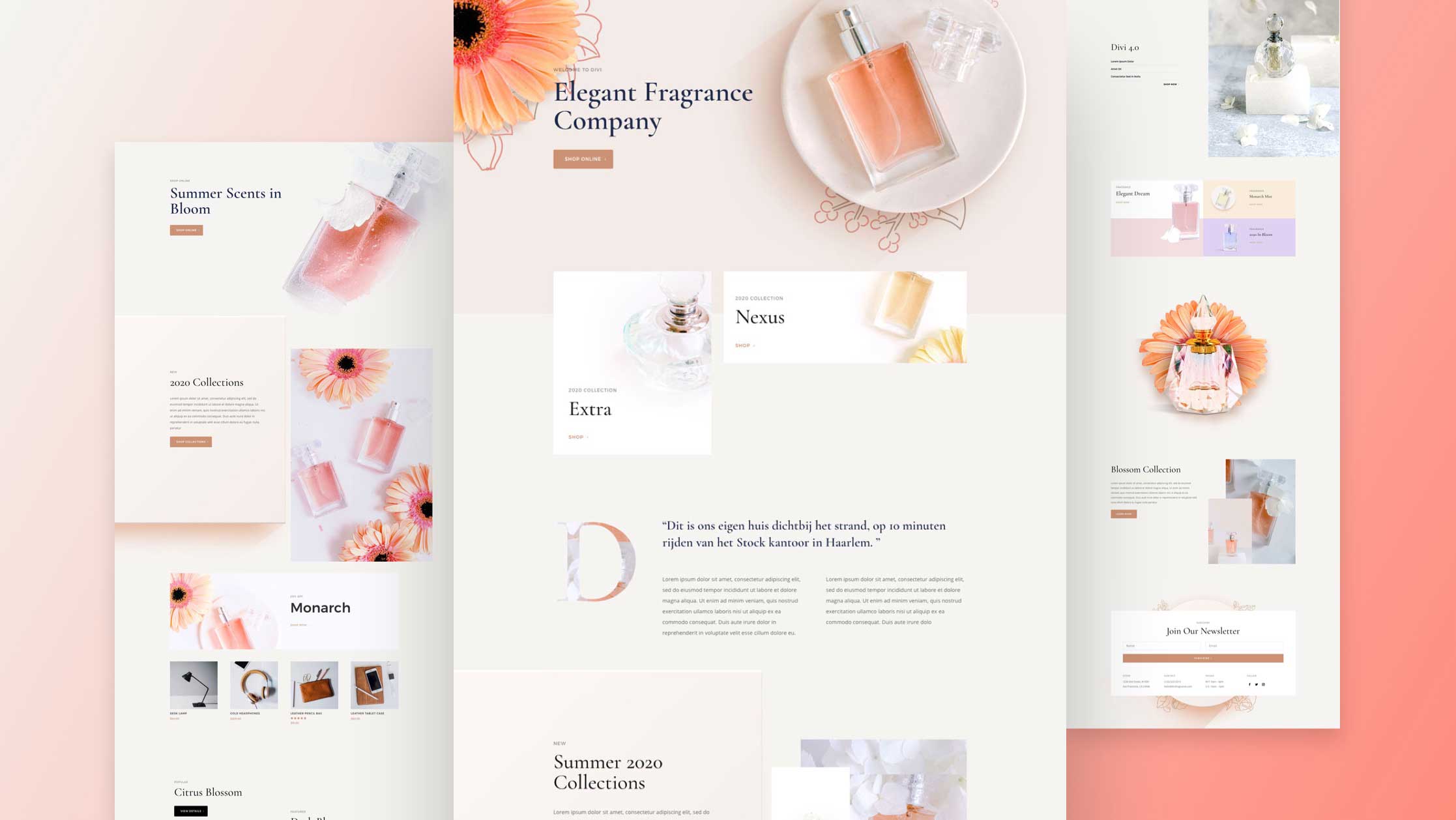 Get a FREE Perfumery Layout Pack for Divi