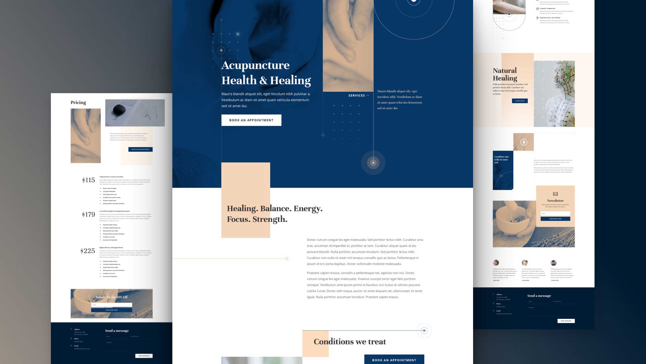 Get a FREE Acupuncture Layout Pack for Divi