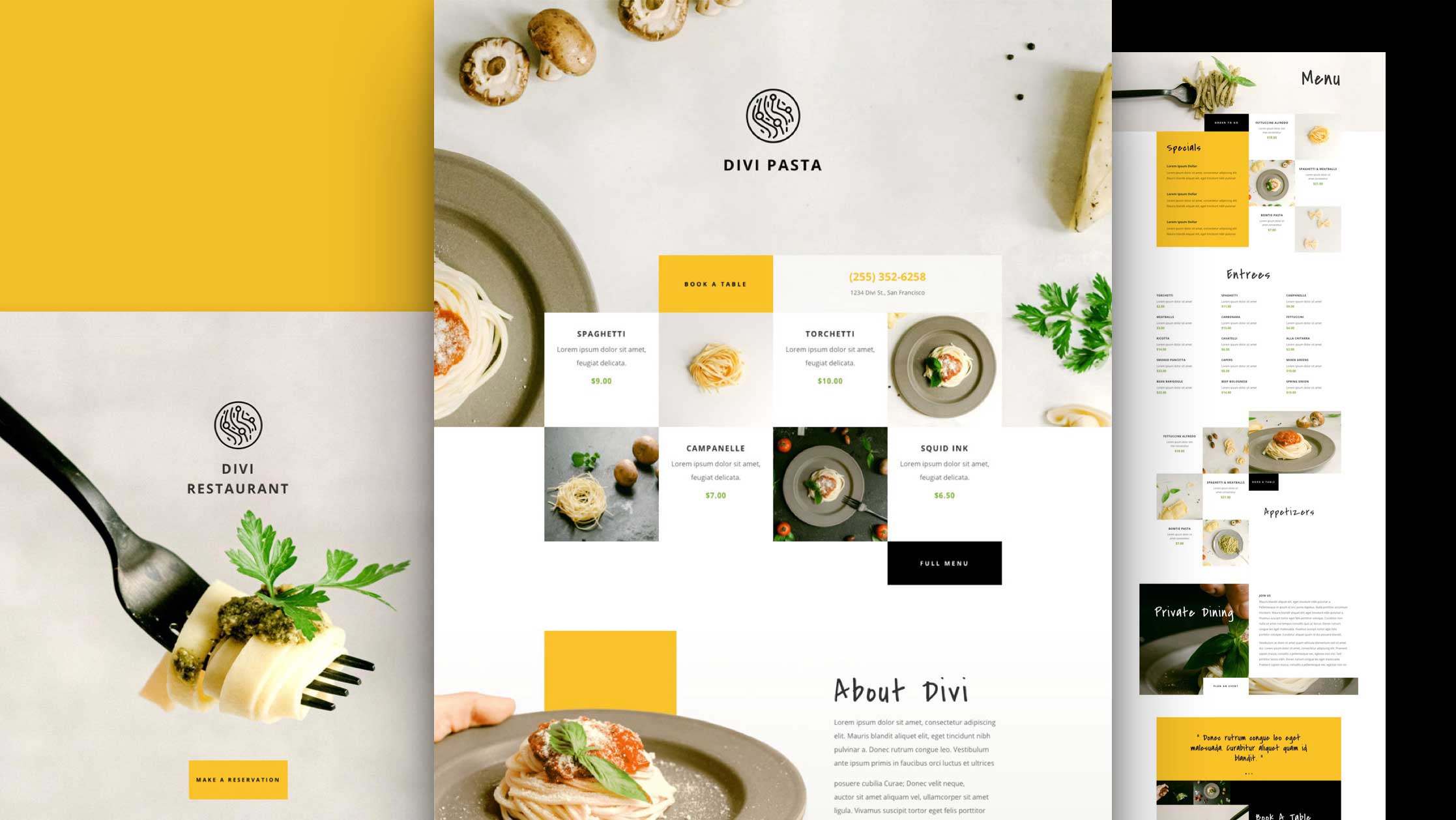 Get a FREE Italian Restaurant Layout Pack for Divi