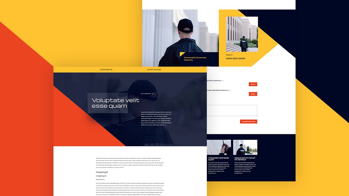 Download a FREE Blog Post Template for Divi’s Security Services Layout Pack