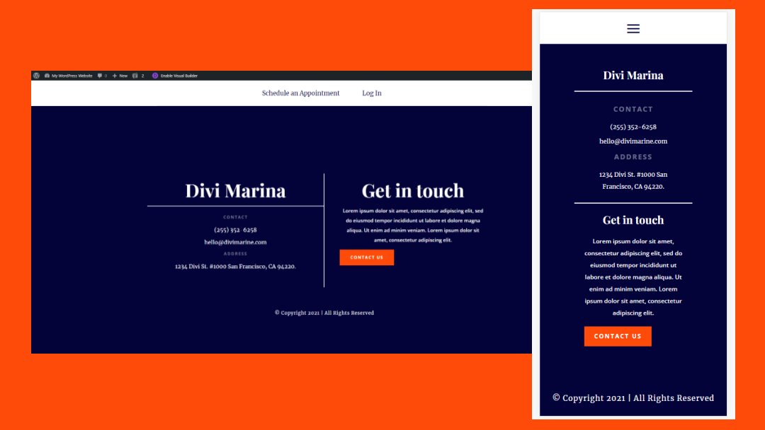 How to Build a Fullscreen Footer with Divi