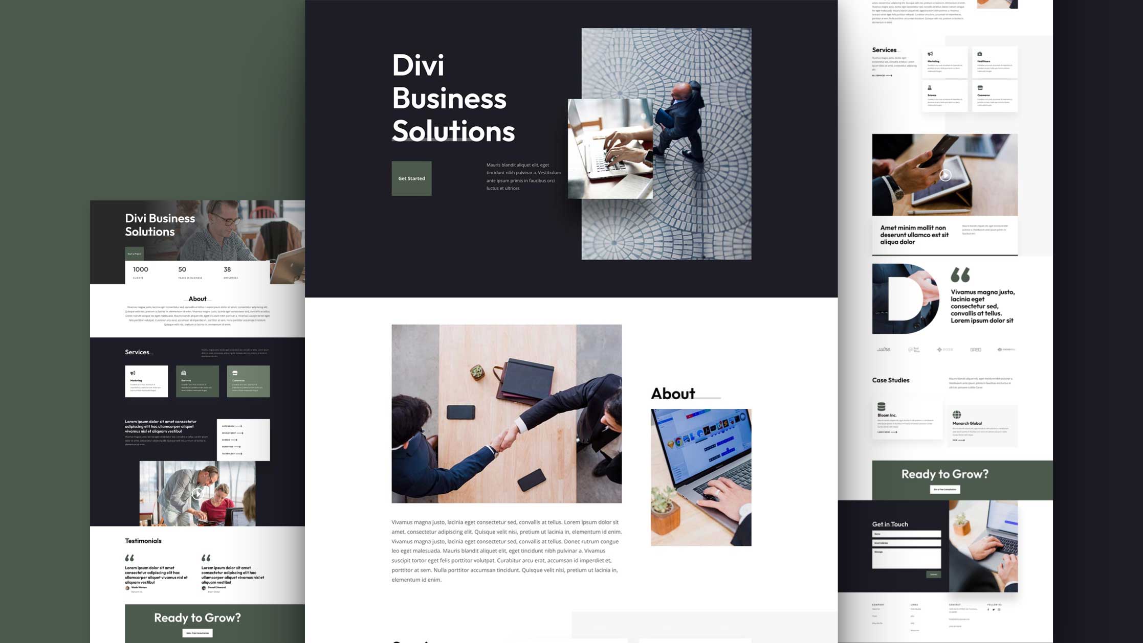 Get a FREE Corporate Layout Pack for Divi
