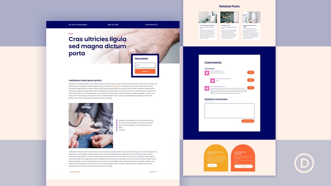 Download a FREE Blog Post Template for Divi’s Home Care Layout Pack