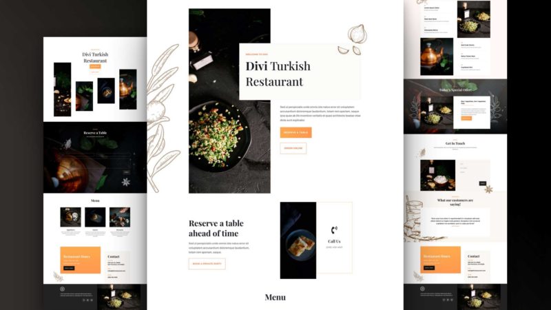 Get a FREE Middle Eastern Restaurant Layout Pack for Divi