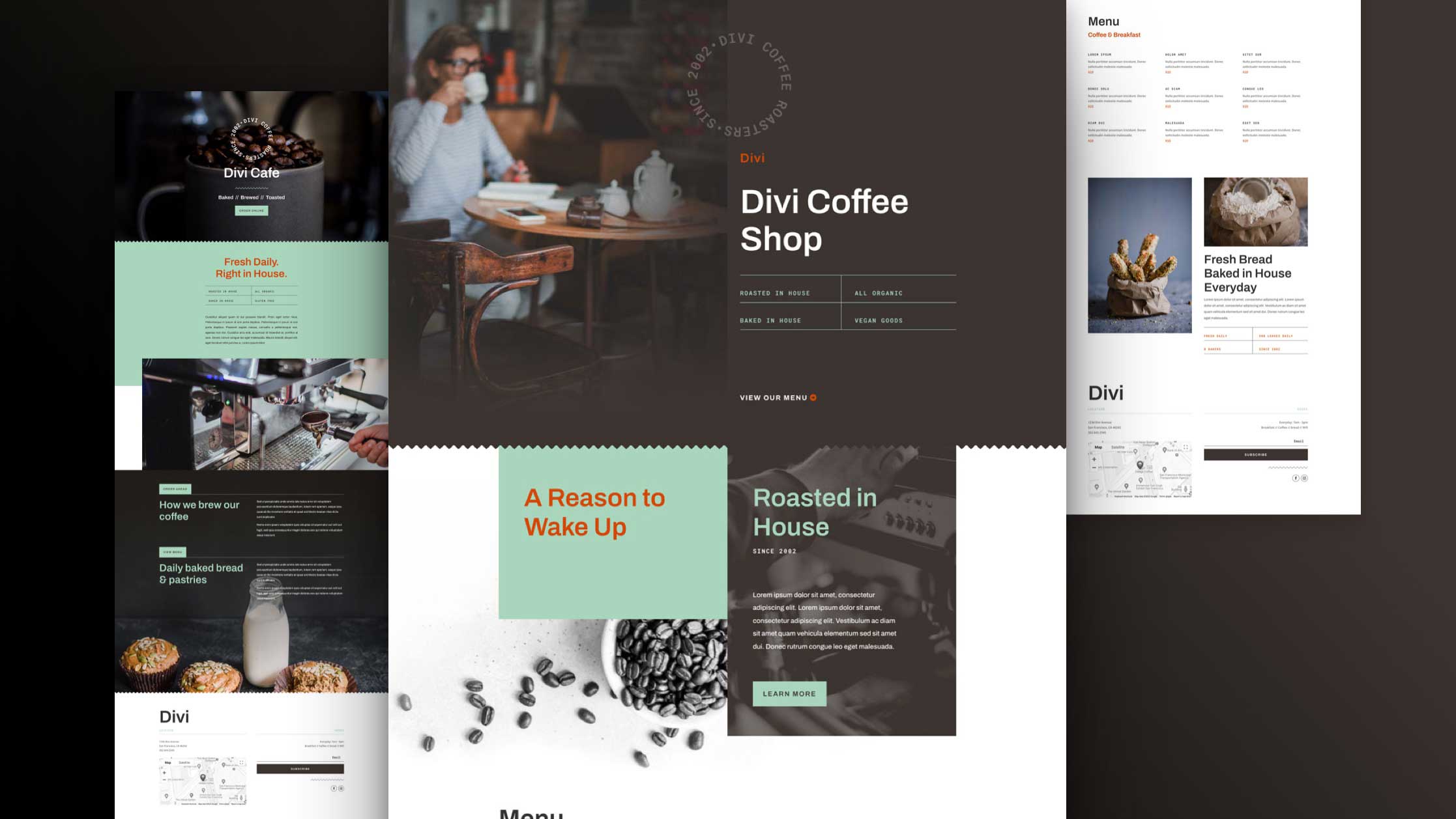 Get a FREE Cafe Layout Pack for Divi
