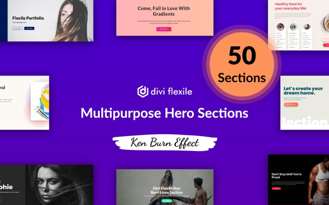 Divi Flexile Multipurpose Hero Sections