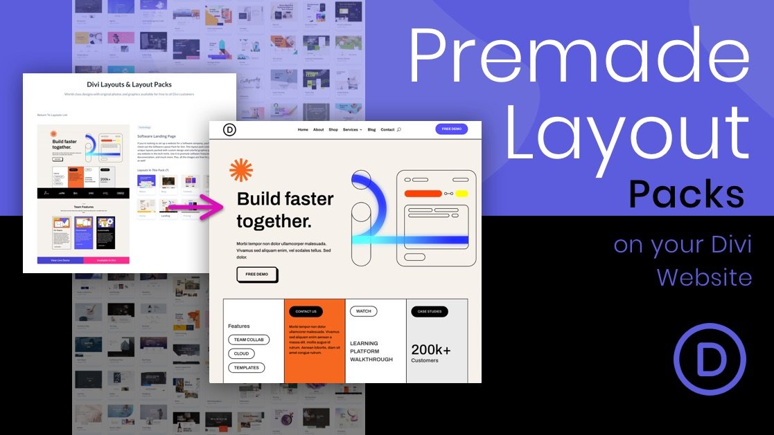 How to Use a Premade Layout Pack on Your Divi Website