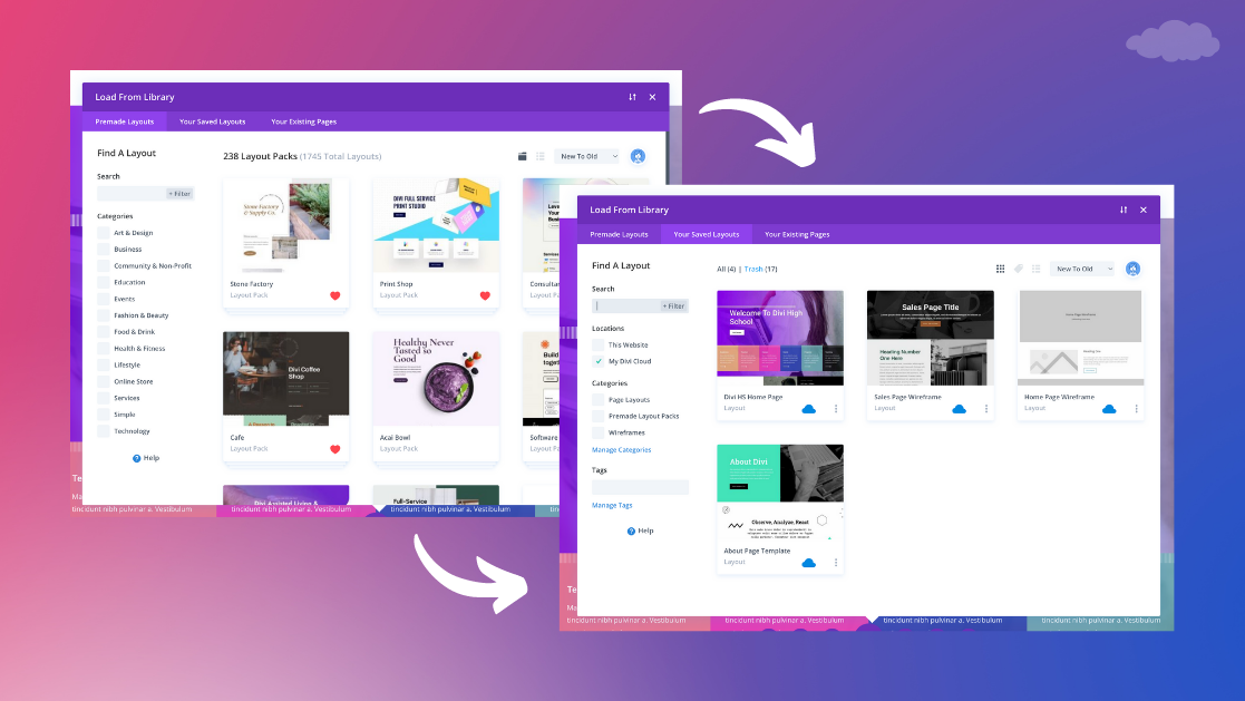 How to Transfer Divi Layout Packs to Your Divi Cloud