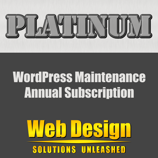 WordPress Maintenance Platinum Annual Subscription