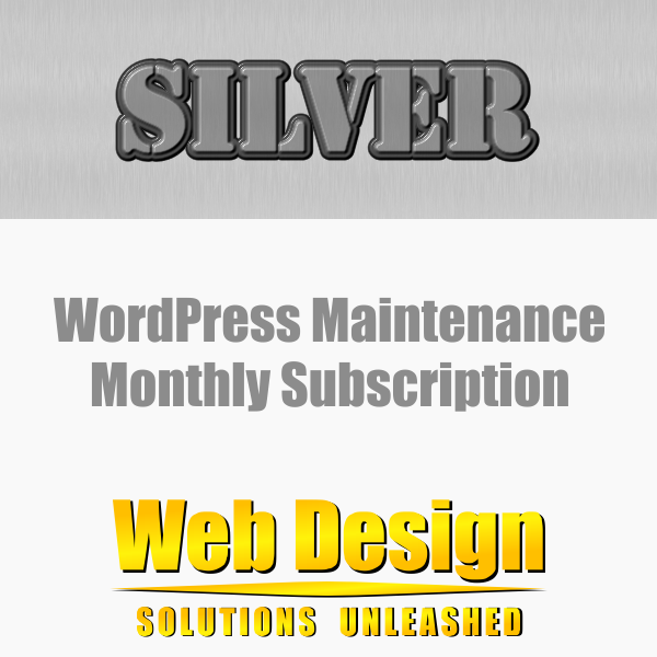 WordPress Maintenance Silver Monthly Subscription
