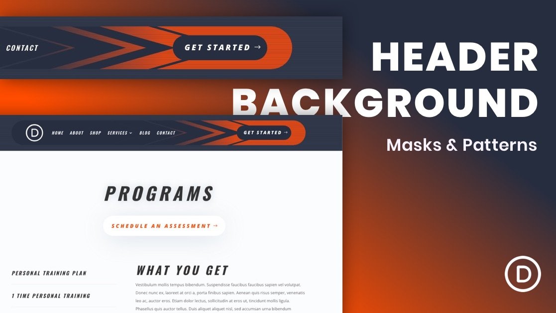 How To Add Background Masks and Patterns to your Divi Header