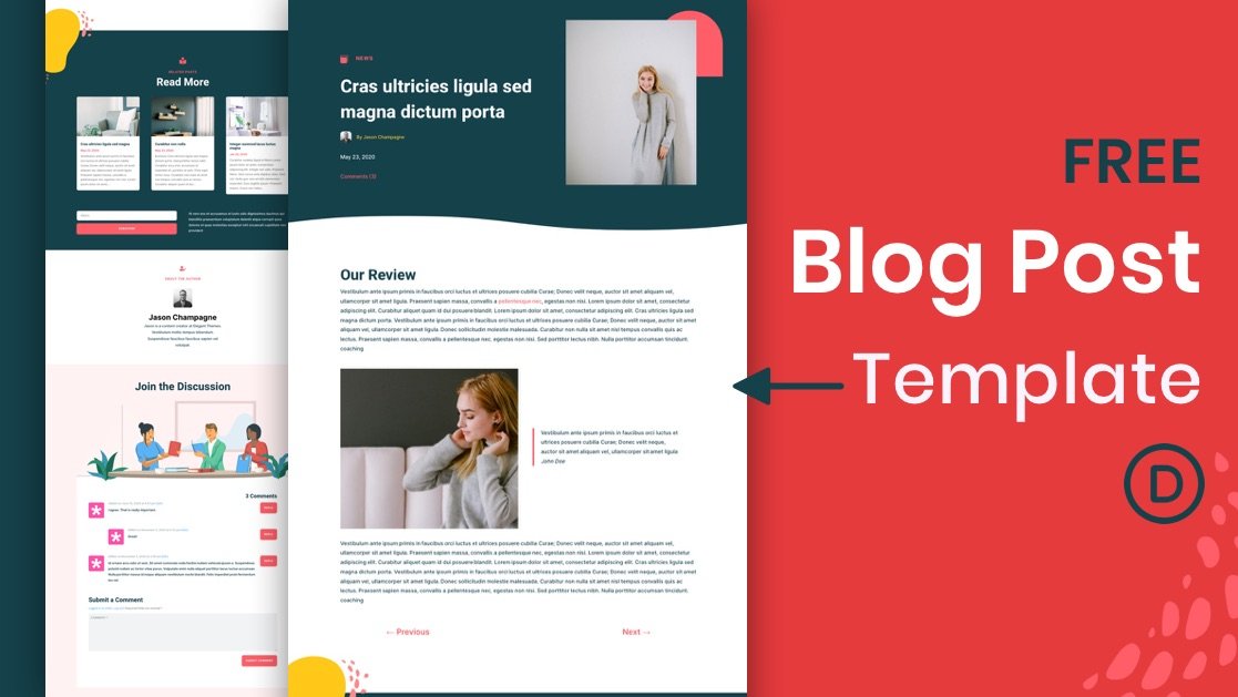 Download a FREE Blog Post Template for Divi’s Book Club Layout Pack
