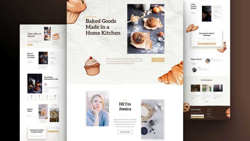 Get a FREE Home Baker Layout Pack for Divi