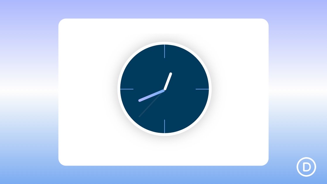 How to Design an Animated Clock with Divi’s Scroll Effects