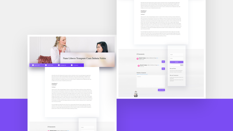 Download a FREE Blog Post Template for Divi’s Psychologist Layout Pack