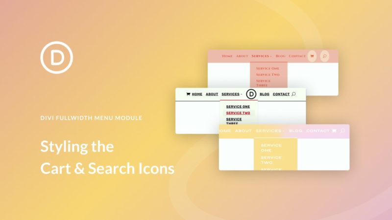 How to Style the Cart & Search Icons in Your Divi Fullwidth Menu Module