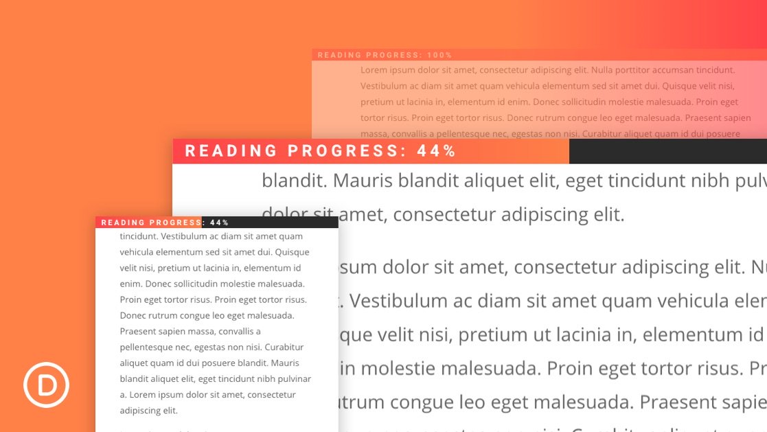How to Build a Reading Progress Bar for your Divi Blog Posts (without a plugin)