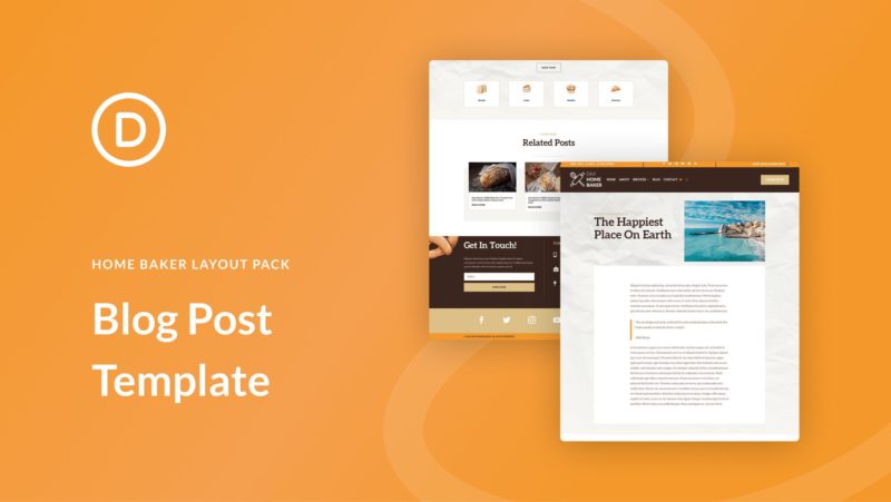 Download a FREE Blog Post Template for Divi’s Home Baker Layout Pack