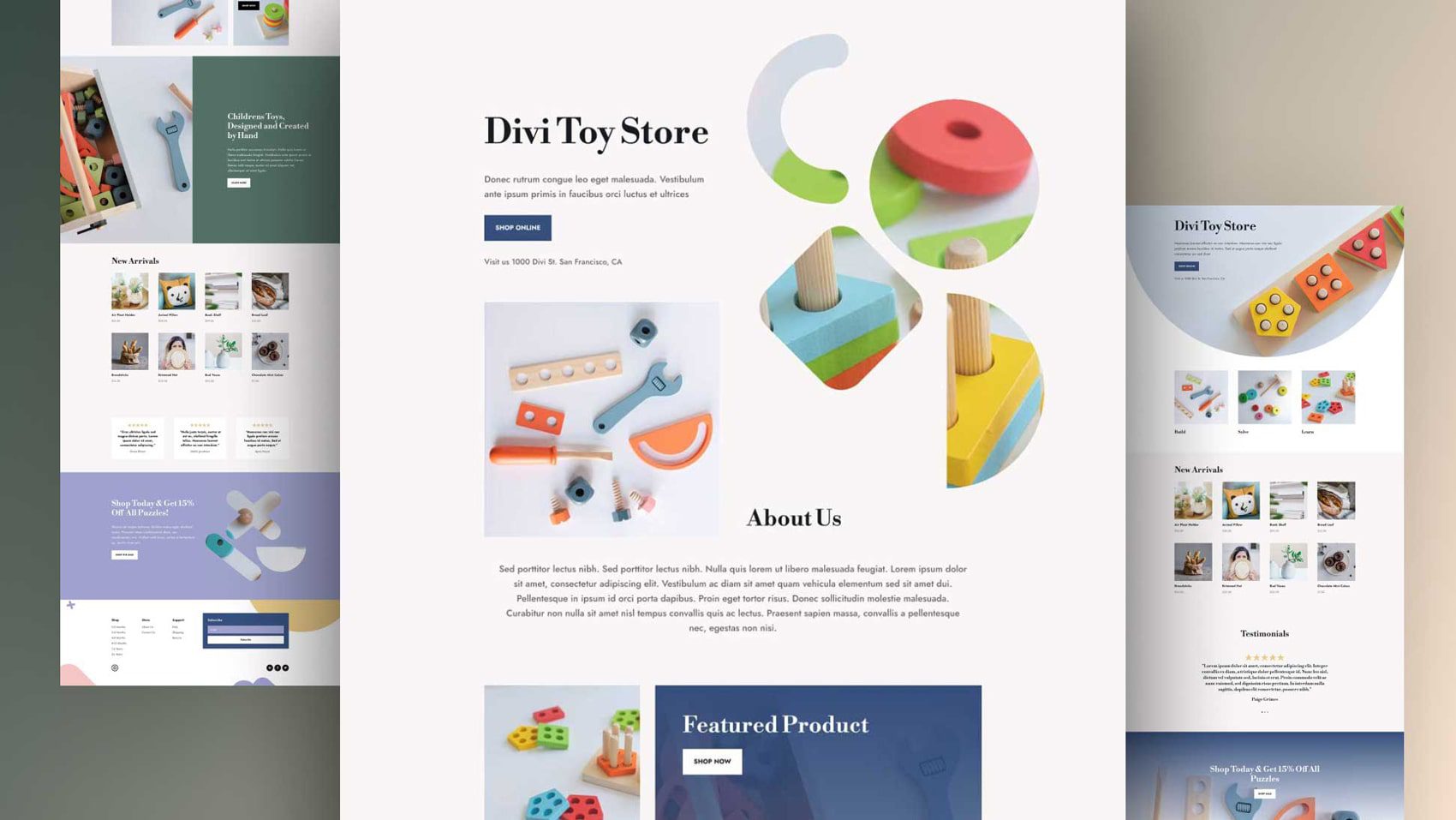 Get a FREE Toy Store Layout Pack for Divi