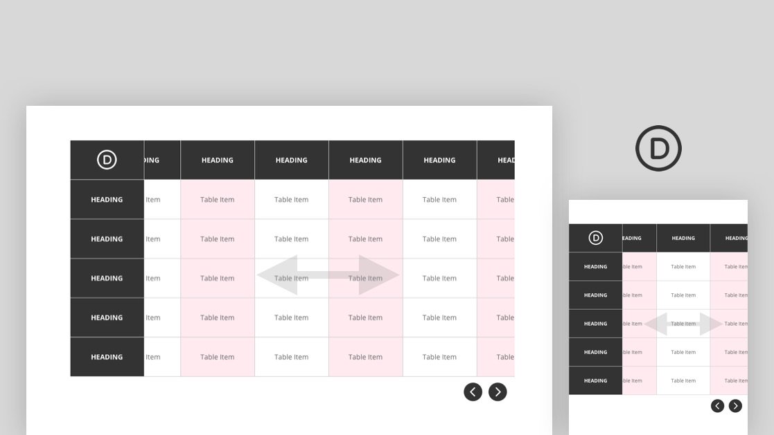 How to Create a Responsive Table with Horizontal Scroll in Divi