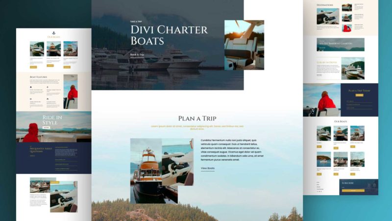 Get a Free Charter Boat Layout Pack for Divi