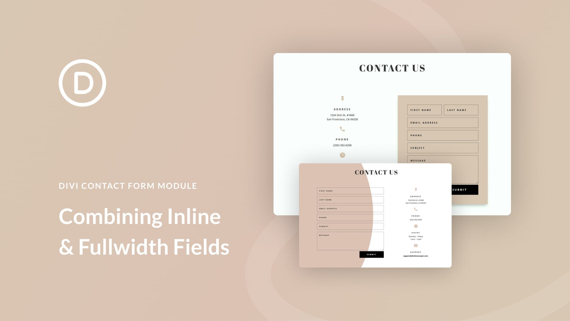 How to Combine Inline & Fullwidth Fields in Divi’s Contact Form Module