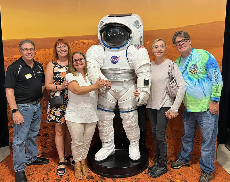 Philip, Cami, Ann Marie, Katie and Foster with Spaceman