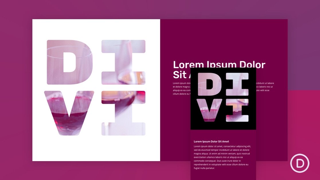 How to Design a Text Mask with Background Animation on Scroll in Divi