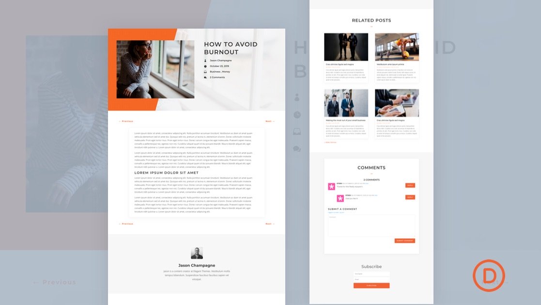 Download a FREE Blog Post Template for Divi’s Copywriter Layout Pack
