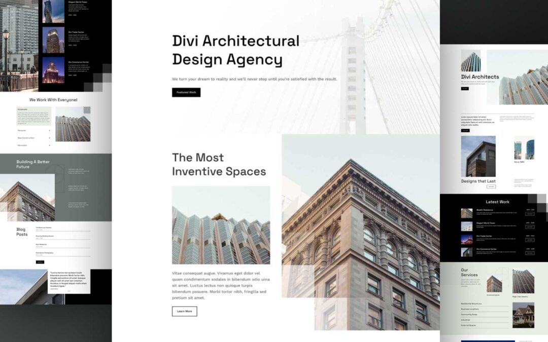 Get a Free Architect Layout Pack for Divi