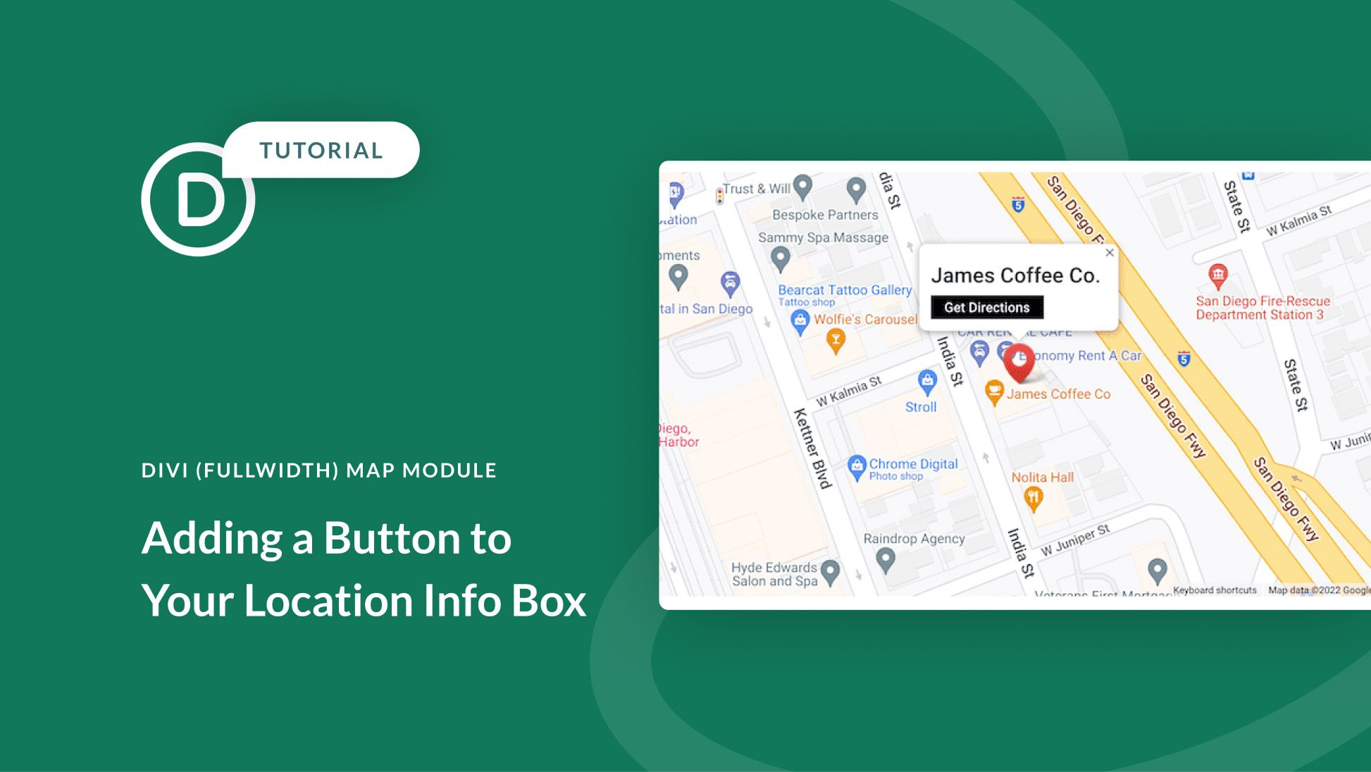 How to Add a Button to Your Divi Map Location’s Info Box