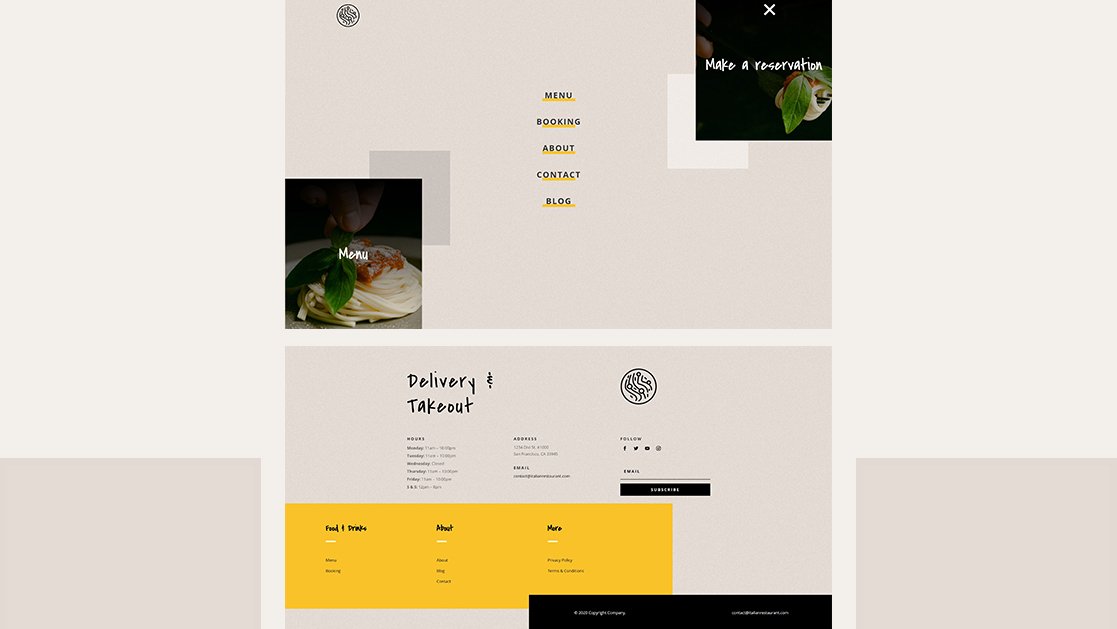 Download a FREE Header & Footer for Divi’s Italian Restaurant Layout Pack