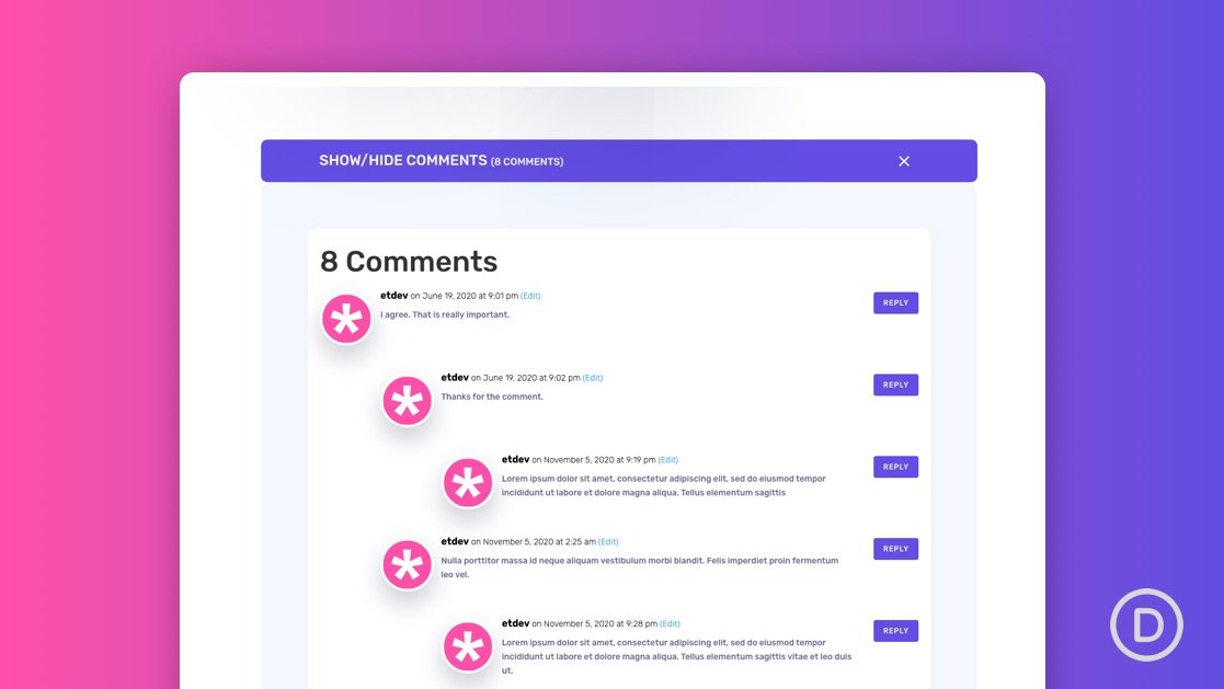 How to Create a Comments Toggle for Your Divi Blog Post Template