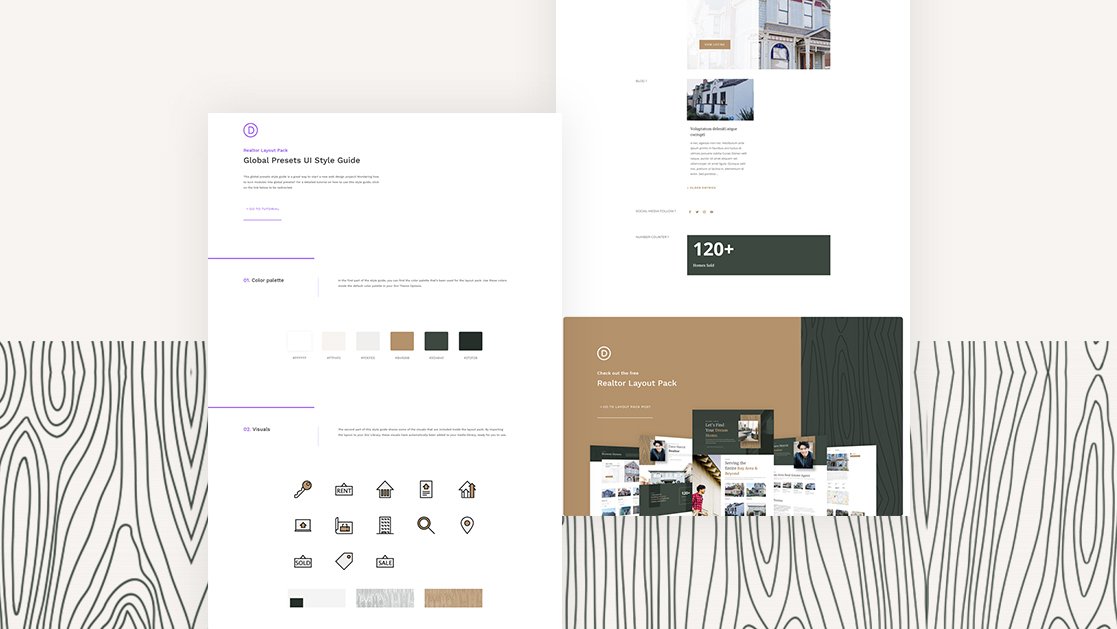 Download a FREE Global Presets Style Guide for Divi’s Realtor Layout Pack
