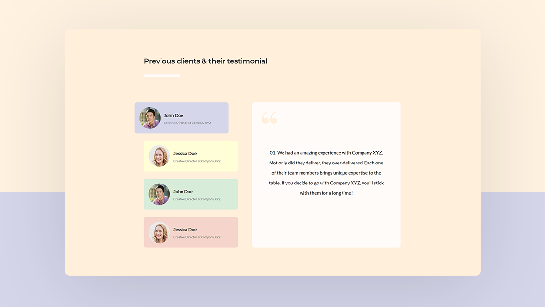 How to Create Custom Testimonial Tabs with Divi (FREE Download!)