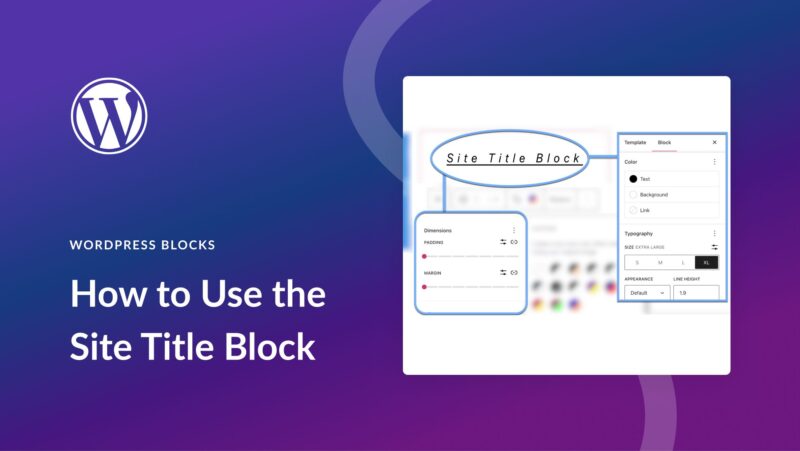 How to Use the WordPress Site Title Block