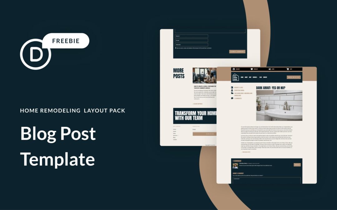 Download a FREE Blog Post Template for Divi’s Home Remodeling Layout Pack