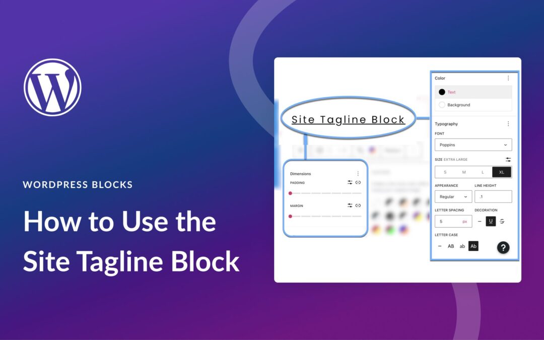 How to Use the WordPress Site Tagline Block